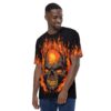 Skull And Flames 2 Uni-Sex All Over T-Shirt 9 Toasted Styles
