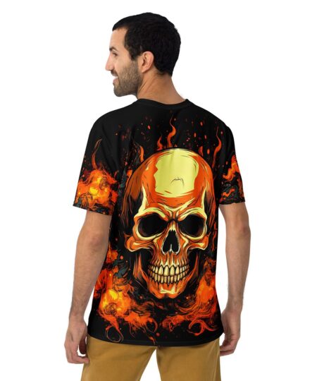 Skull n Flames All Over Print T-Shirt 8 Toasted Styles