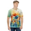 Watercolor Flowers Poppies All Over Print T-Shirt 9 Toasted Styles