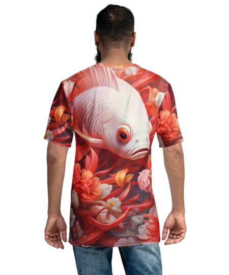 White Goldfish All Over Print Uni-Sex T-Shirt 8 Toasted Styles