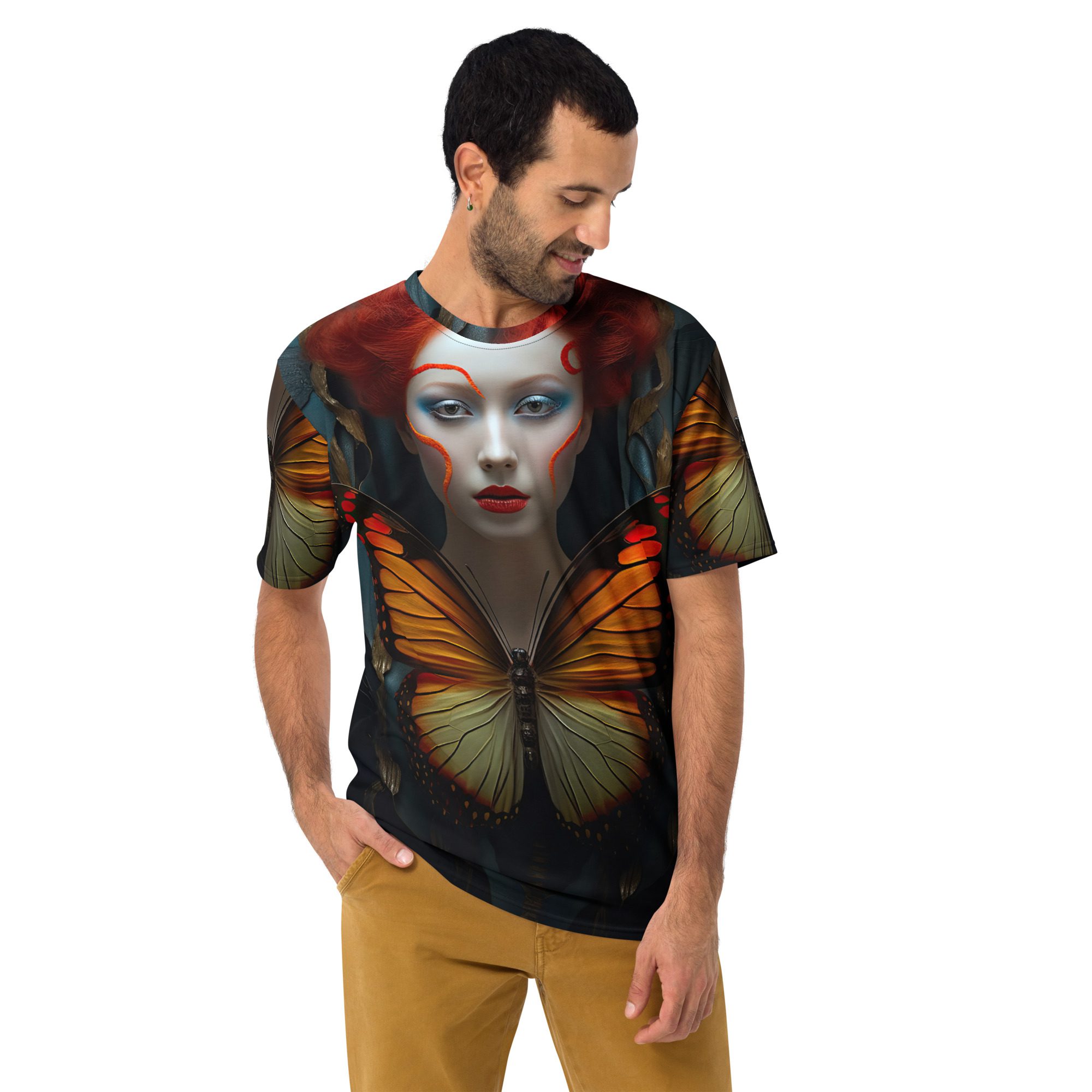 Woman And ButterFly All Over Print T-shirt 9 Toasted Styles