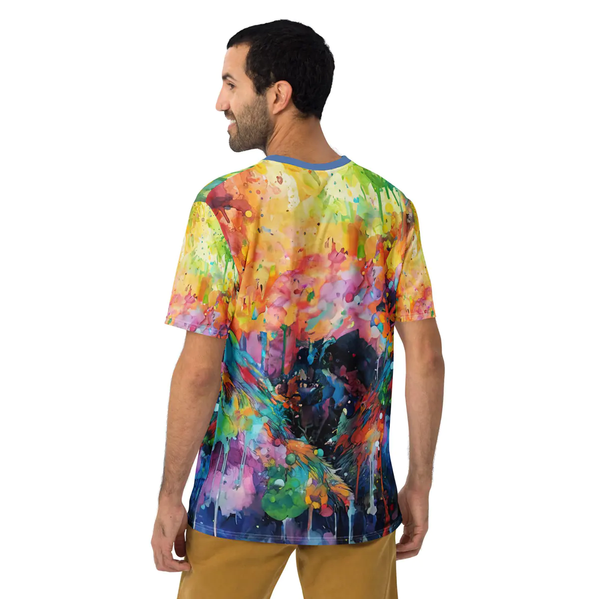 Abstract Splash Gorilla Ape Uni-Sex All Over Print T-Shirt #1 8 Toasted Styles