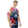 Abstract Splash Gorilla Ape Uni-Sex All Over Print T-Shirt #4 9 Toasted Styles