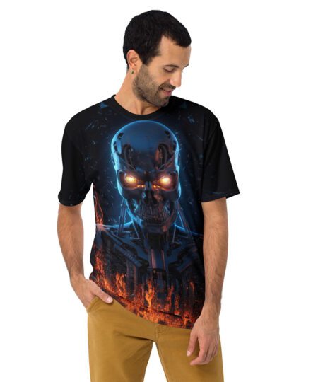 Robot Skeleton Uni-Sex All Over Print T-Shirt