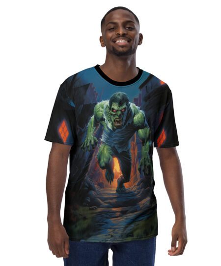 Green Monster Horror All Over Print T-Shirt