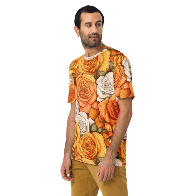 Yellow And Orange Roses Uni-Sex All Over T-Shirt #1
