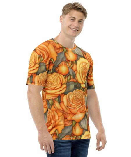 Yellow And Orange Roses Uni-Sex All Over T-Shirt #4