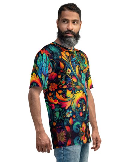 Colorful Floral All Over Print Uni-Sex T-Shirt #1 9 Toasted Styles