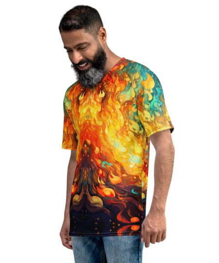 Fire And Ice V1 All Over Print Uni-Sex T-Shirt 9 Toasted Styles