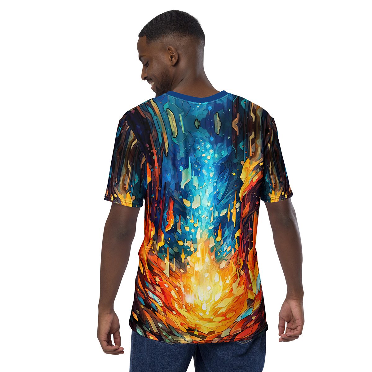 Fire And Ice V2 All Over Print Uni-Sex T-Shirt 10 Toasted Styles