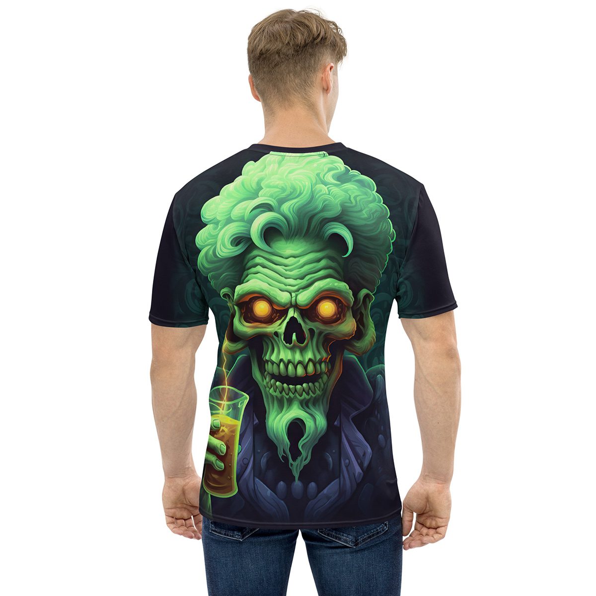 Neon Scientist Skull Uni-Sex All Over Print T-Shirt V4 10 Toasted Styles