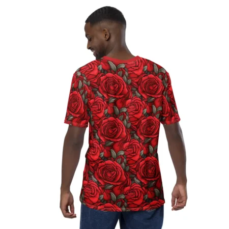 Premium Red Roses Uni-Sex All Over Print T-Shirt #2 – soft all-over print unisex tee
