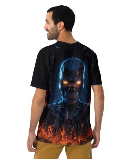 Robot Skeleton Uni-Sex All Over Print T-Shirt 8 Toasted Styles