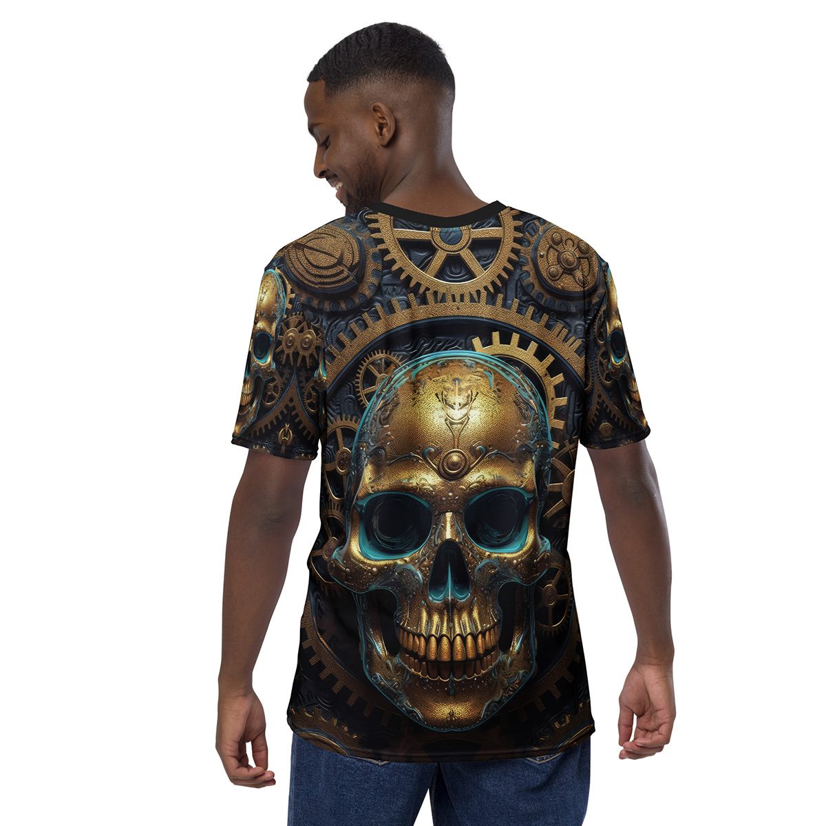 Steampunk Skull All Over Print Uni-Sex T-Shirt 1 7 Toasted Styles