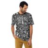 Strange Black And White Doodle Uni-Sex All Over T-Shirt #2 8 Toasted Styles