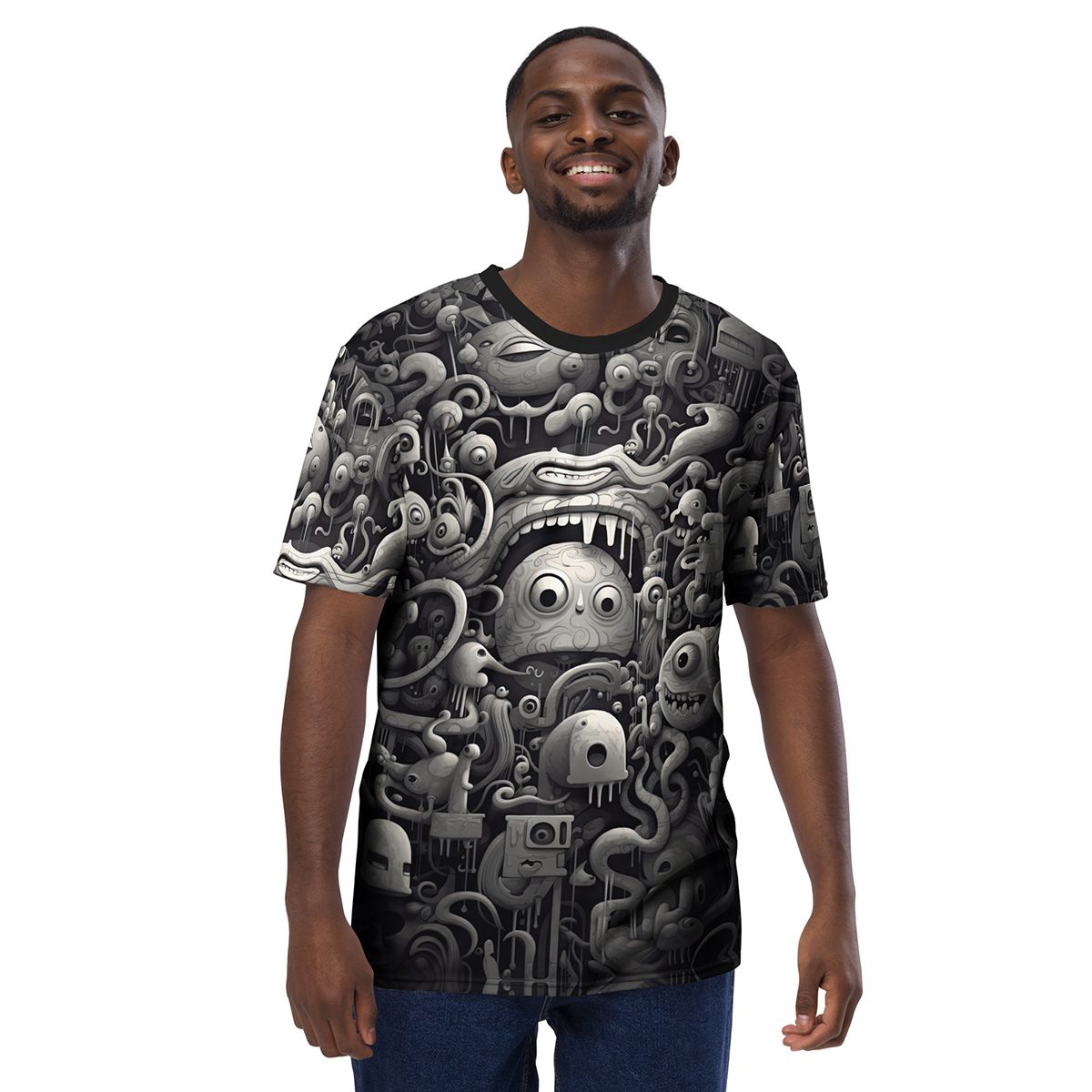 Surreal Nonsense Image Uni-Sex All Over Print T-Shirt 1 10 Toasted Styles