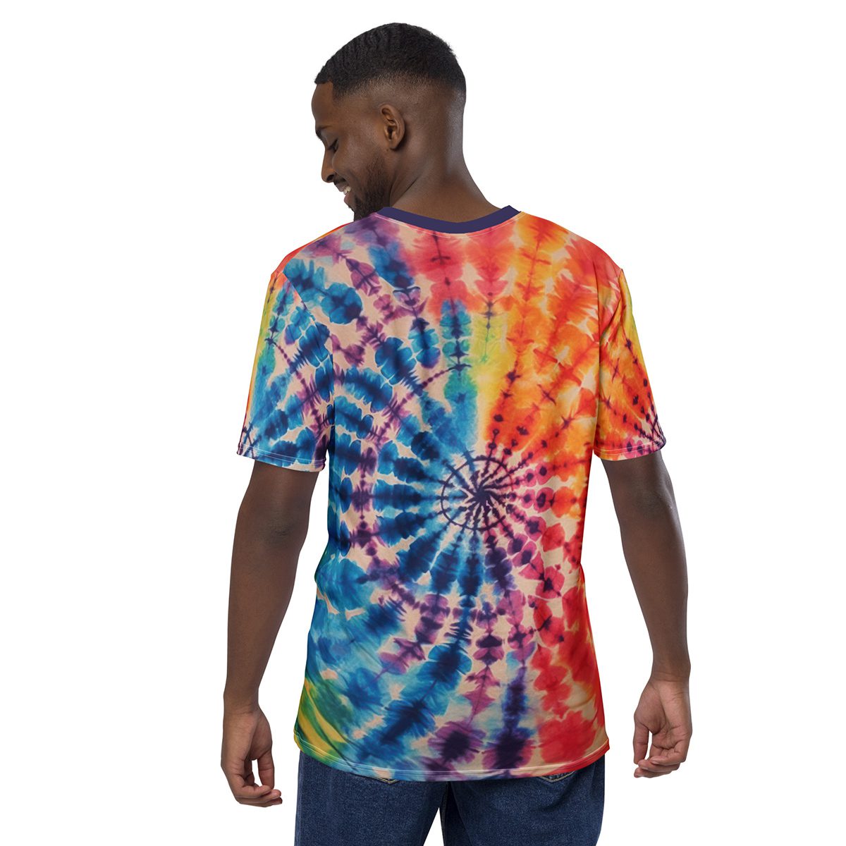 Tye Dye Uni-Sex All Over Print T-Shirt 7 Toasted Styles