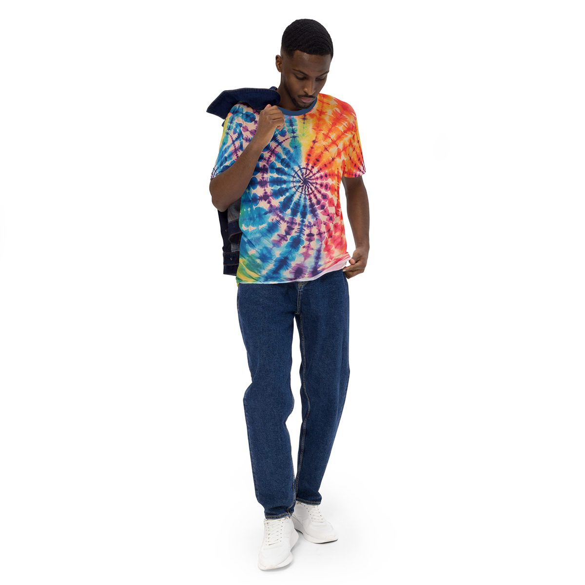 Tye Dye Uni-Sex All Over Print T-Shirt 10 Toasted Styles