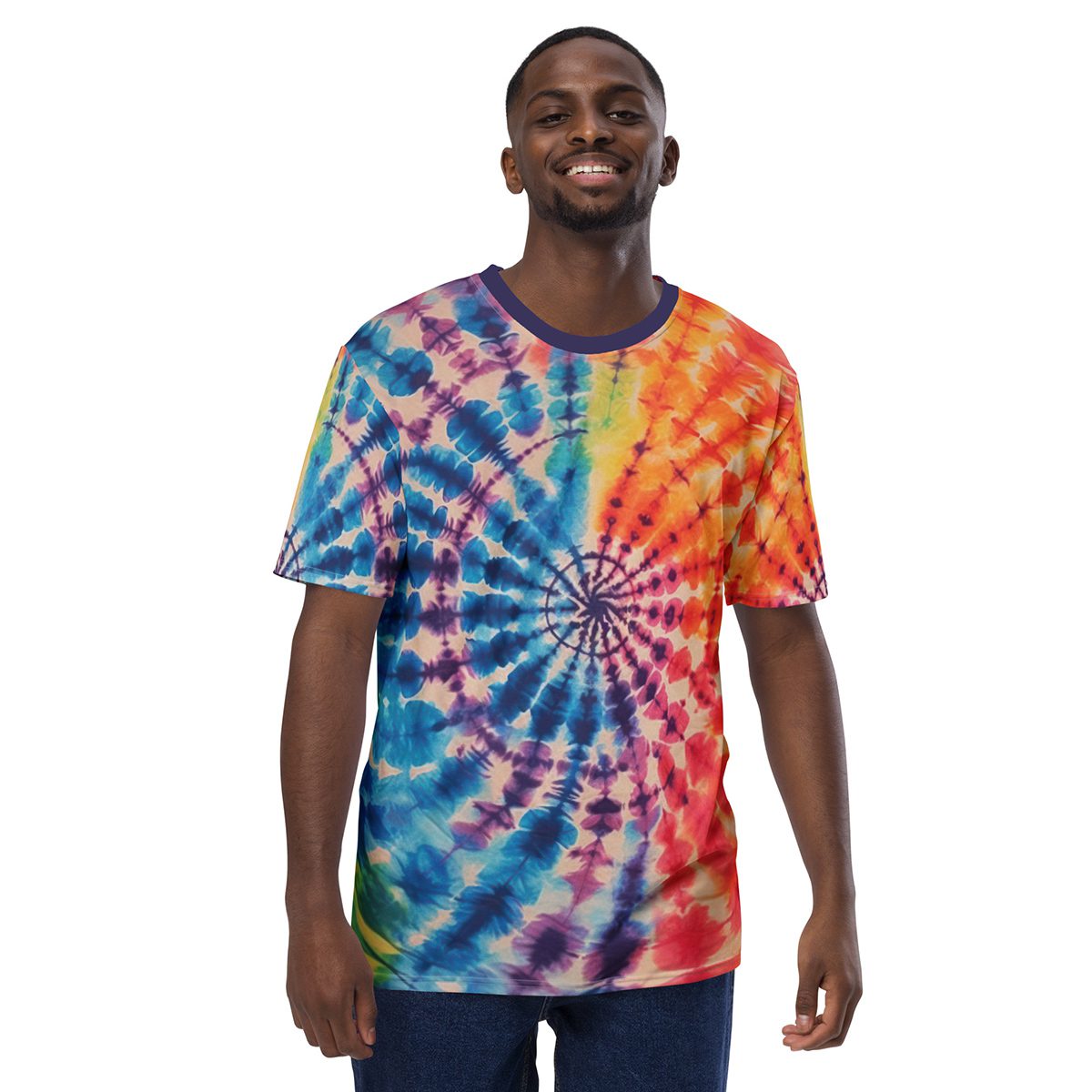 Tye Dye Uni-Sex All Over Print T-Shirt 9 Toasted Styles