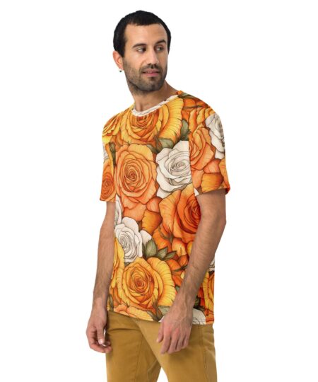 Yellow And Orange Roses Uni-Sex All Over T-Shirt #1 10 Toasted Styles