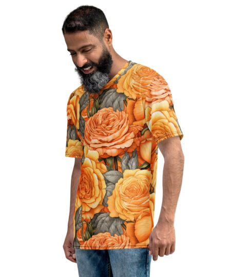 Yellow And Orange Roses Uni-Sex All Over T-Shirt #3 9 Toasted Styles