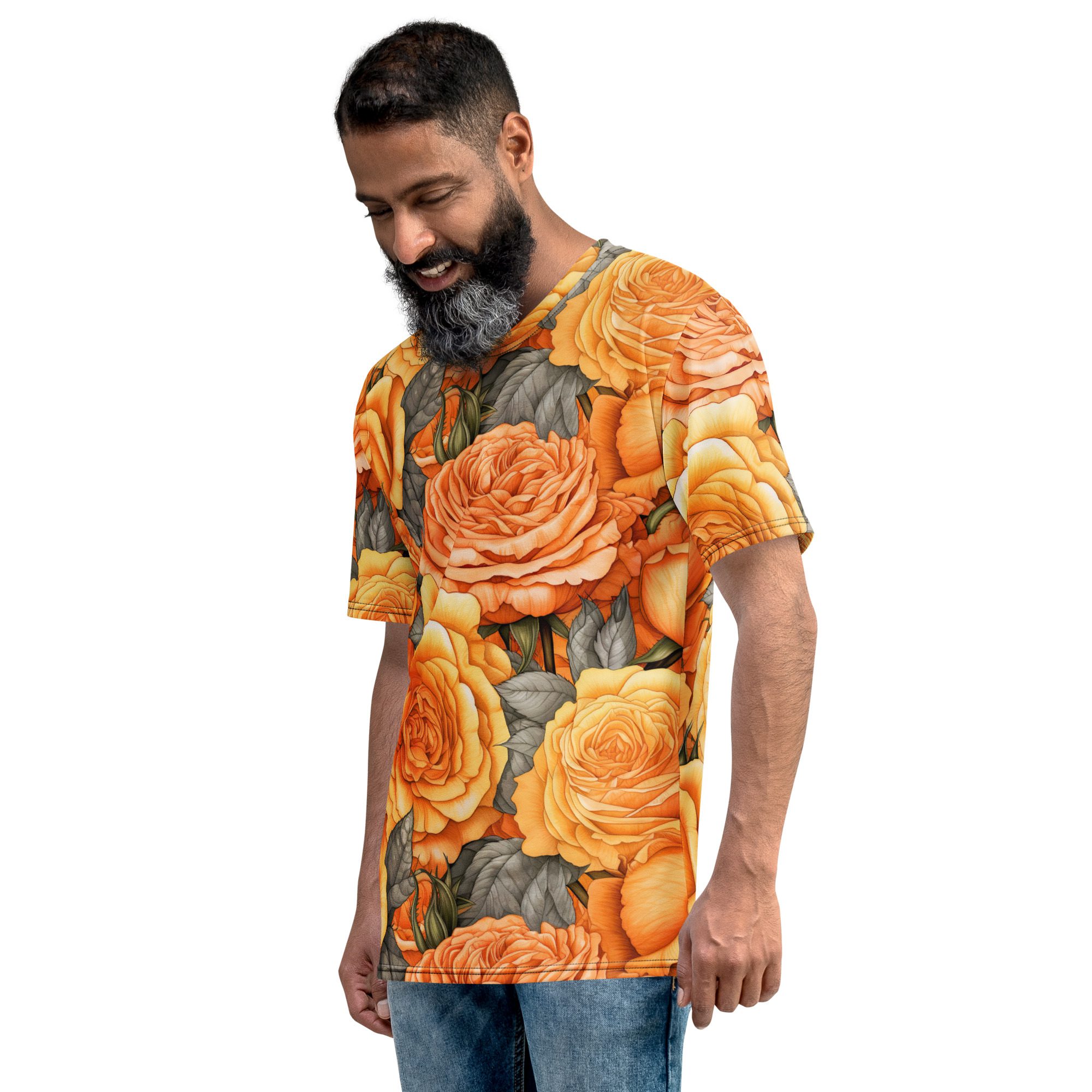 Yellow And Orange Roses Uni-Sex All Over T-Shirt #3 9 Toasted Styles