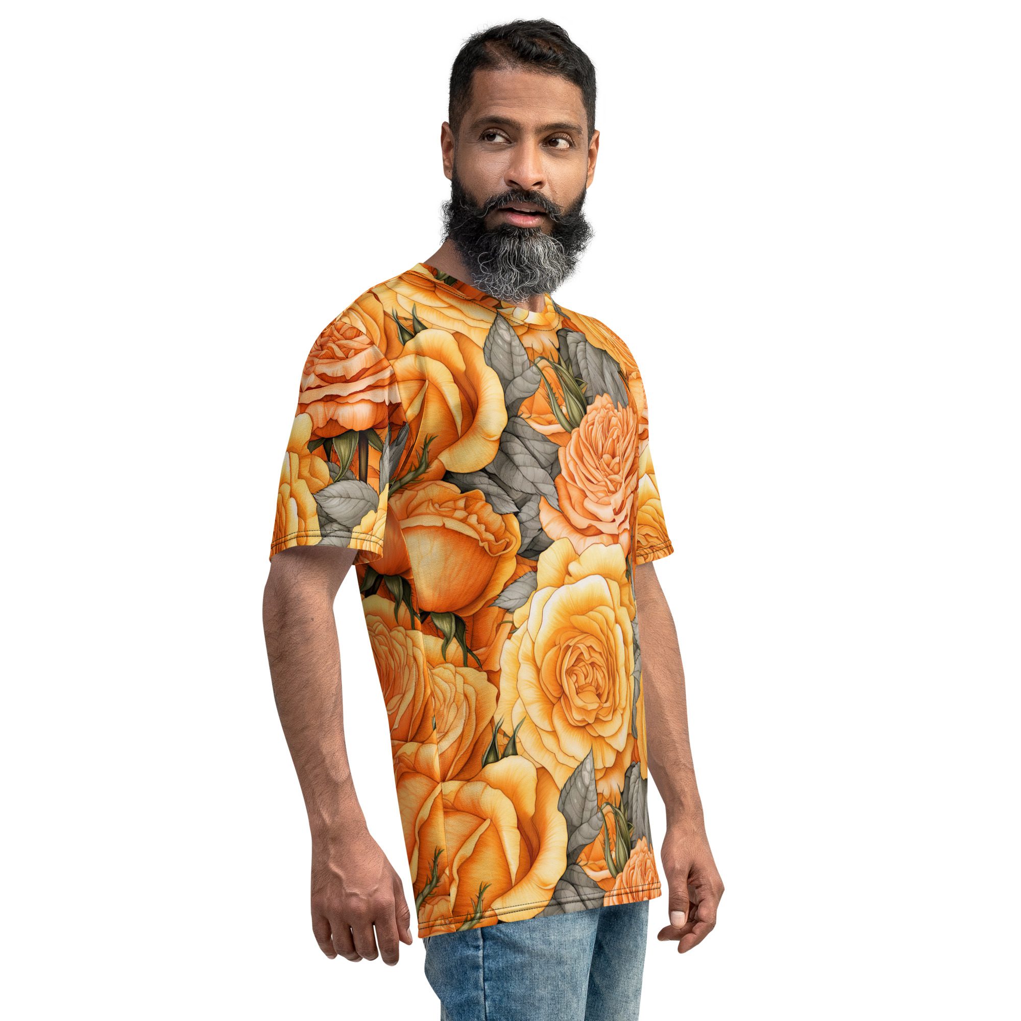 Yellow And Orange Roses Uni-Sex All Over T-Shirt #3 8 Toasted Styles