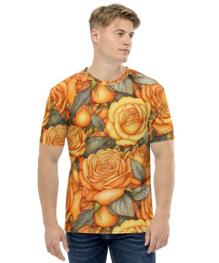 Yellow And Orange Roses Uni-Sex All Over T-Shirt #4 10 Toasted Styles