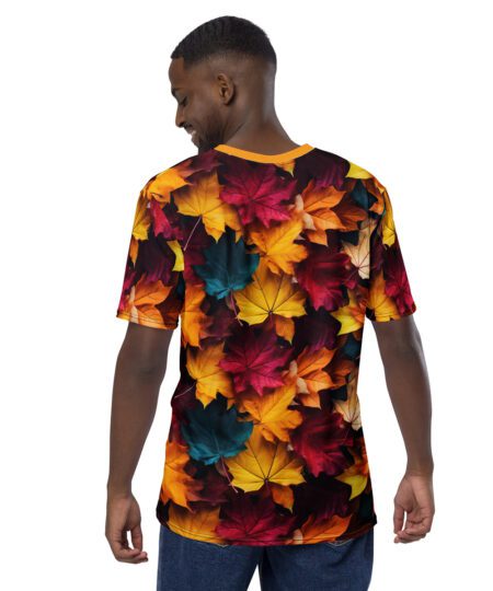 Leaves Autumn Leaves All Over Print Uni-Sex T-Shirt