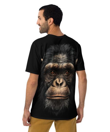 Chimpanzee Gorilla Monkey All Over Print Uni-Sex T-Shirt