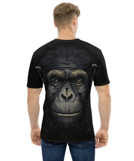 Chimpanzee Gorilla Monkey All Over Print Uni-Sex T-Shirt