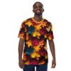 Leaves Autumn Leaves All Over Print Uni-Sex T-Shirt