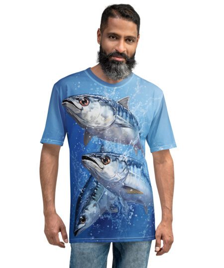 Fishing Fish Mackerel All Over Print Uni-Sex T-Shirt