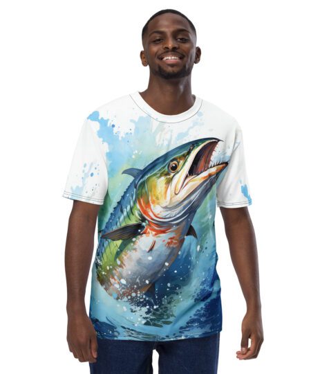 Fishing Fish Mackerel All Over Print Uni-Sex T-Shirt