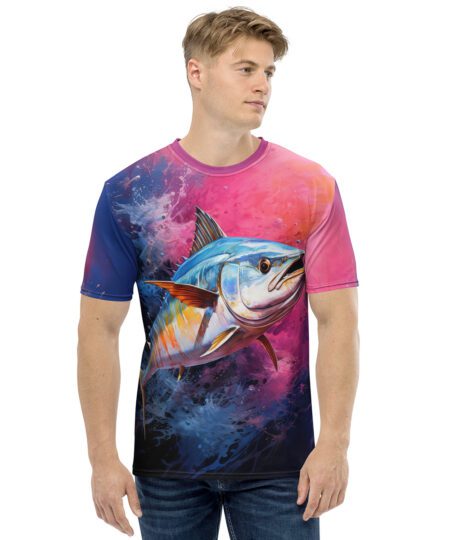 Fishing Fish Mackerel All Over Print Uni-Sex T-Shirt