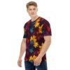 Leaves Autumn Leaves All Over Print Uni-Sex T-Shirt