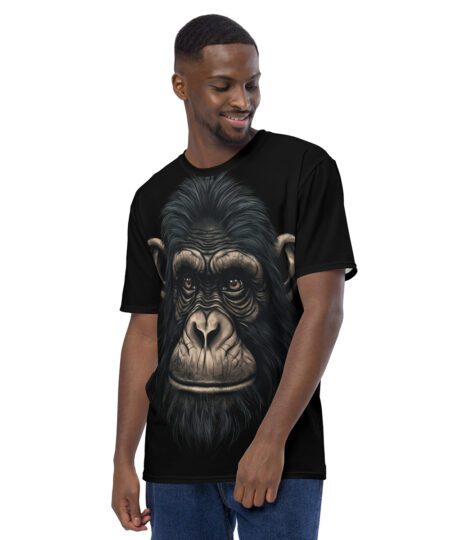 Ape - Chimpanzee All Over Print Uni-Sex T-Shirt #2