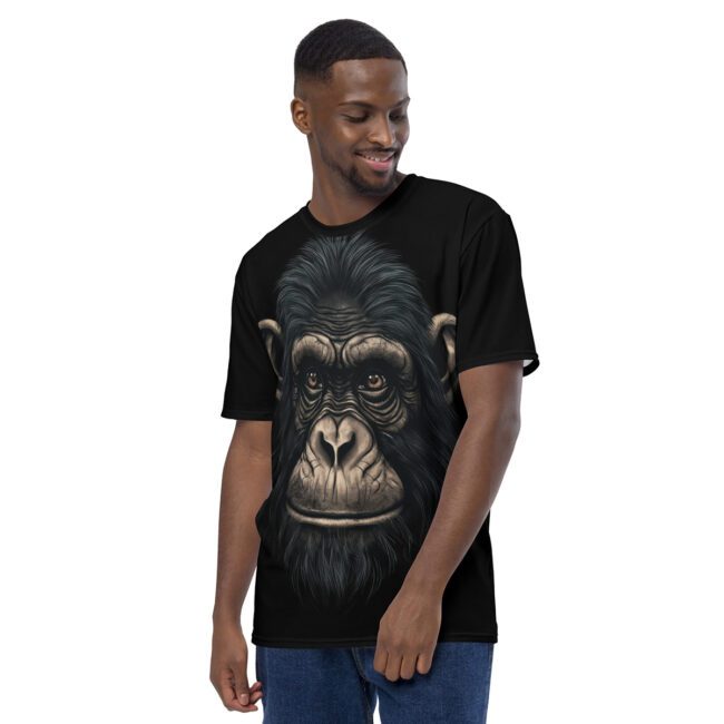 Ape - Chimpanzee All Over Print Uni-Sex T-Shirt #2