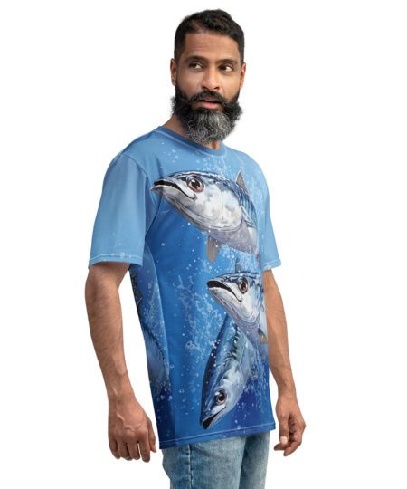 Fishing Fish Mackerel All Over Print Uni-Sex T-Shirt