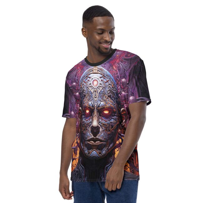 Biomechanical Abstract Cyborg All Over Print Uni-Sex Graphic T-Shirt