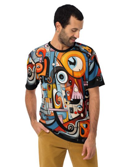 Abstract Jackson Pollock Cubism Pattern Uni-sex T-Shirt