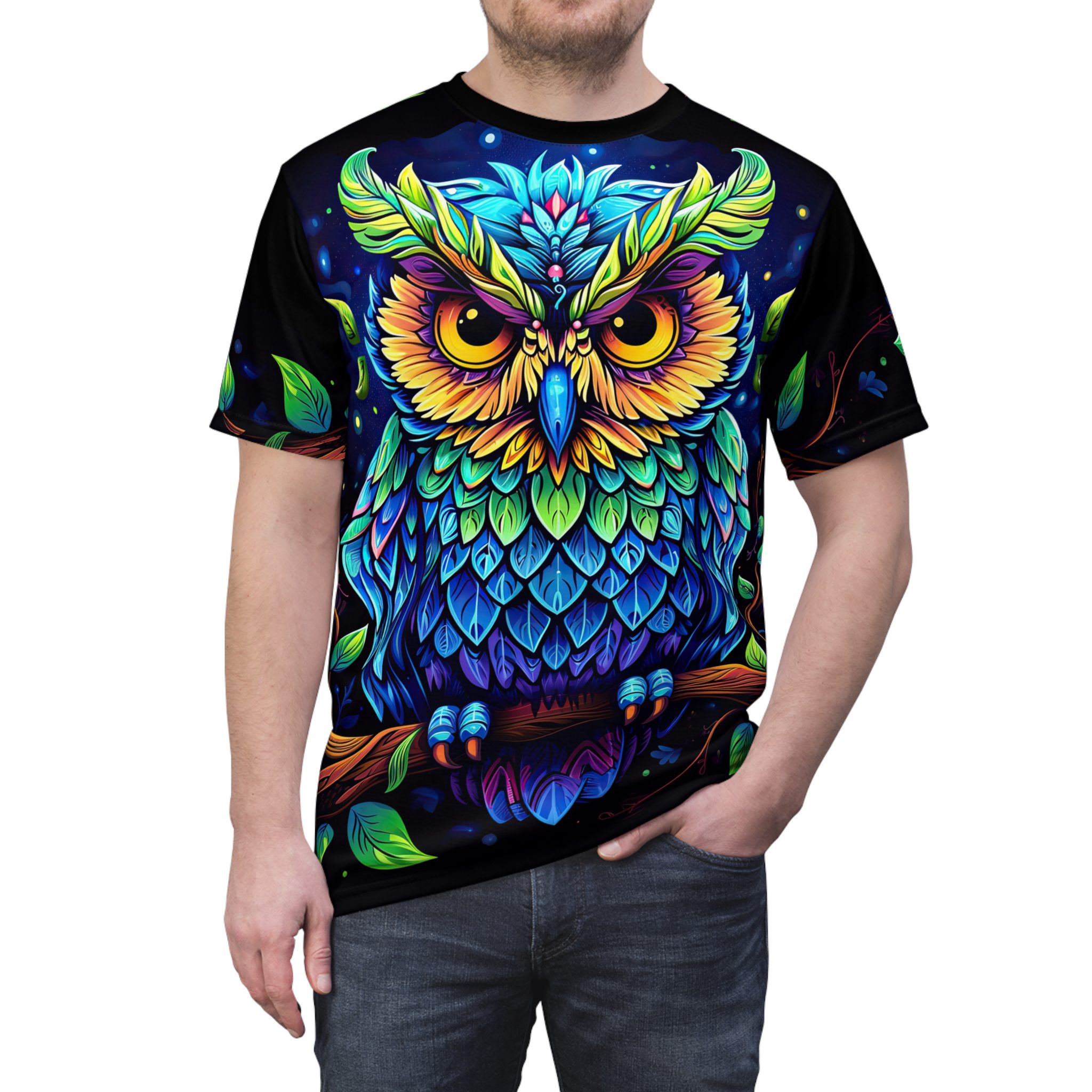 Colorful Owl Uni-Sex Tee 8 Toasted Styles