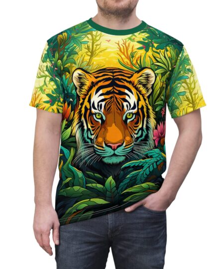 Colorful Tiger In A Jungle Unisex Tee 8 Toasted Styles