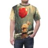 Rabbit With Balloon Mens / Uni-Sex Tee 6 Toasted Styles