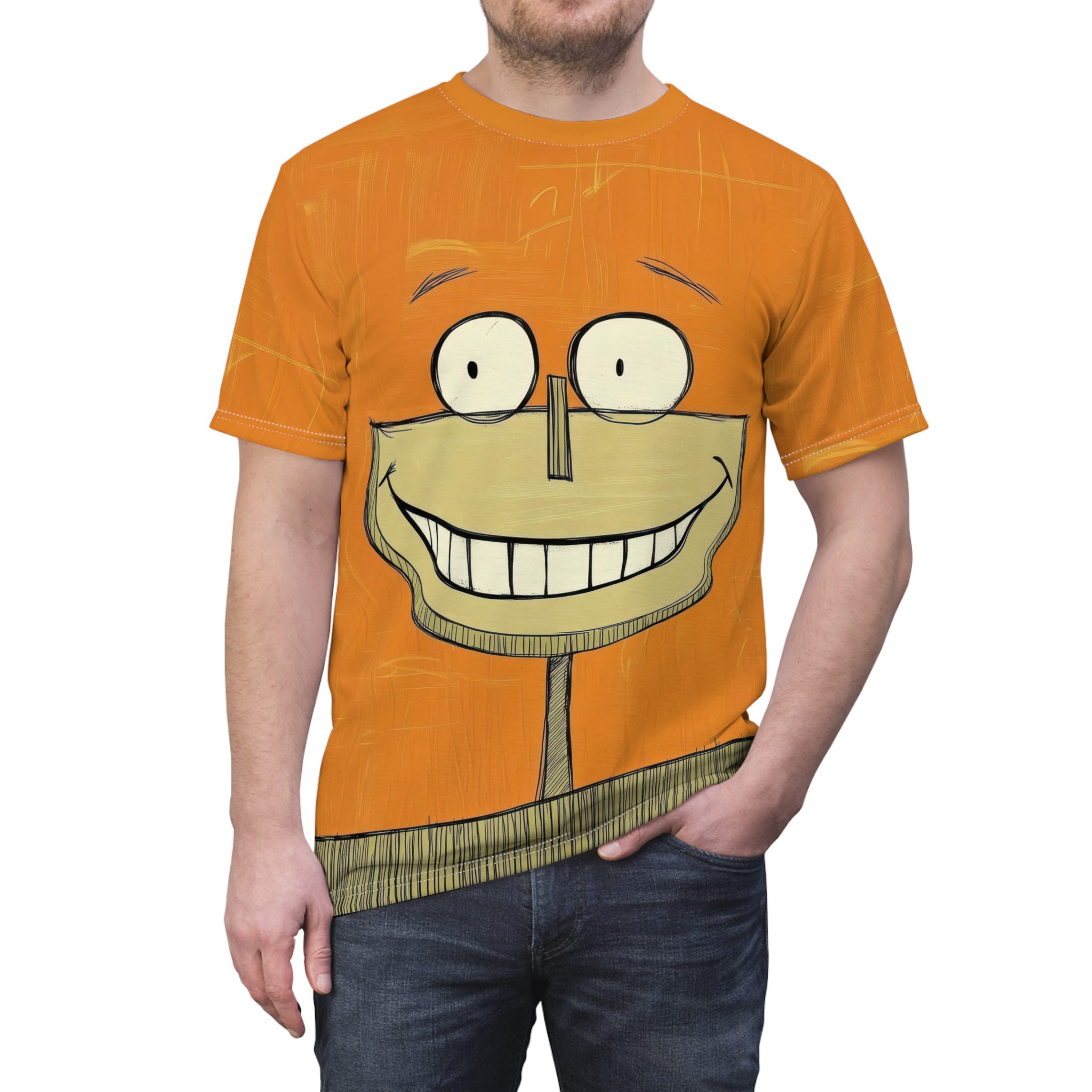 Smiley Face Unisex Fun Graphic T-Shirt