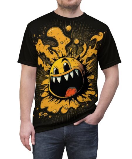 Fun Graphic Unisex Tee - Smiling Monster Design