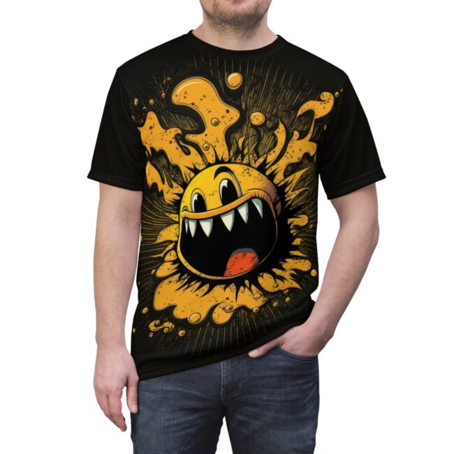Fun Graphic Unisex Tee - Smiling Monster Design