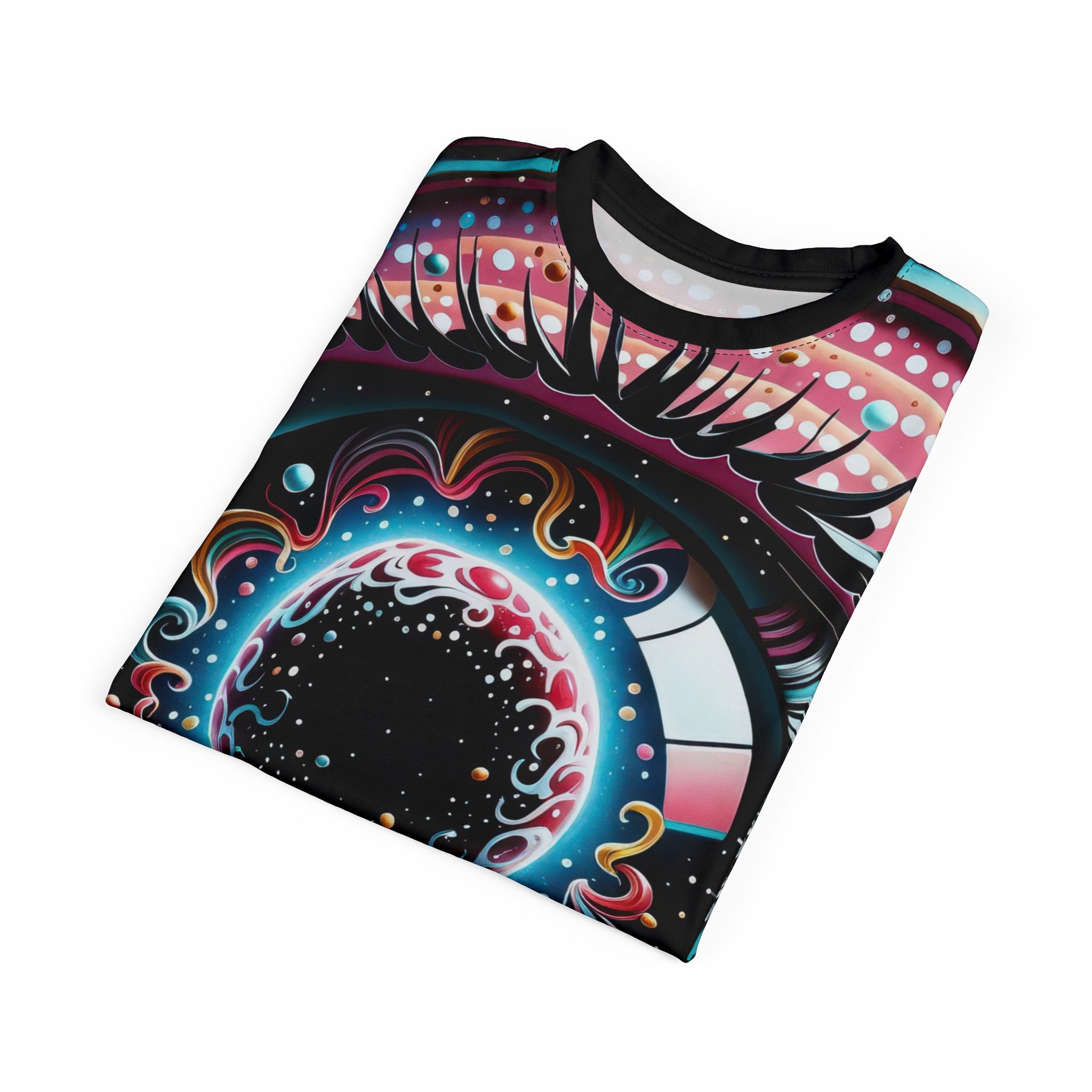Cosmic Eye Unisex All Over Print - Vibrant Psychedelic T-Shirt for Festival Lovers - Image 6