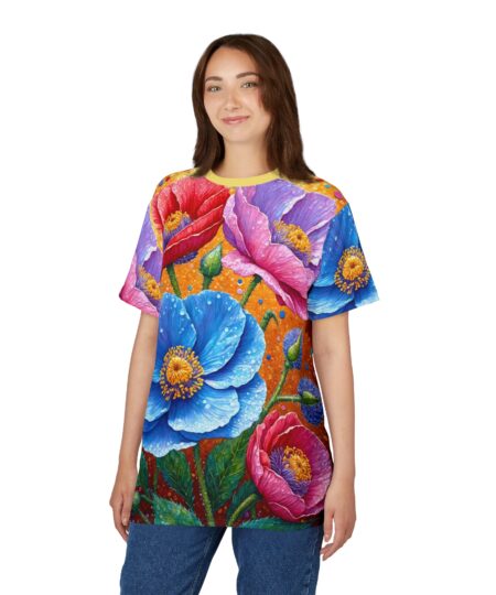 Vibrant Floral Unisex Tee - Perfect for Spring Celebrations and Everyday Wear