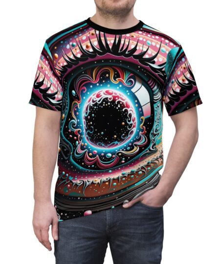 Cosmic Eye Unisex All Over Print - Vibrant Psychedelic T-Shirt for Festival Lovers